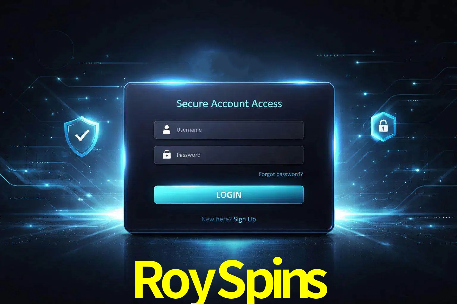 Pantalla de inicio de sesión de cuenta RoySpins para usuarios en México